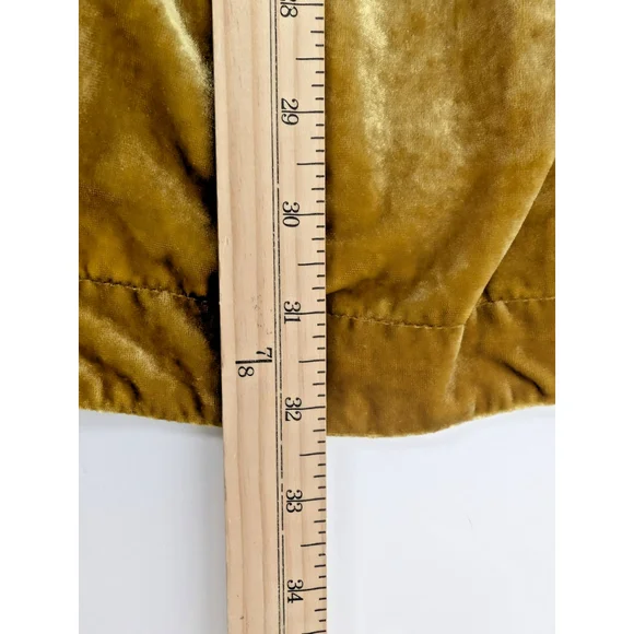 NWT Anthropologie Melody Chartreuse Yellow Velvet Tunic Dress Sz Xs $148 - Picture 12 of 12